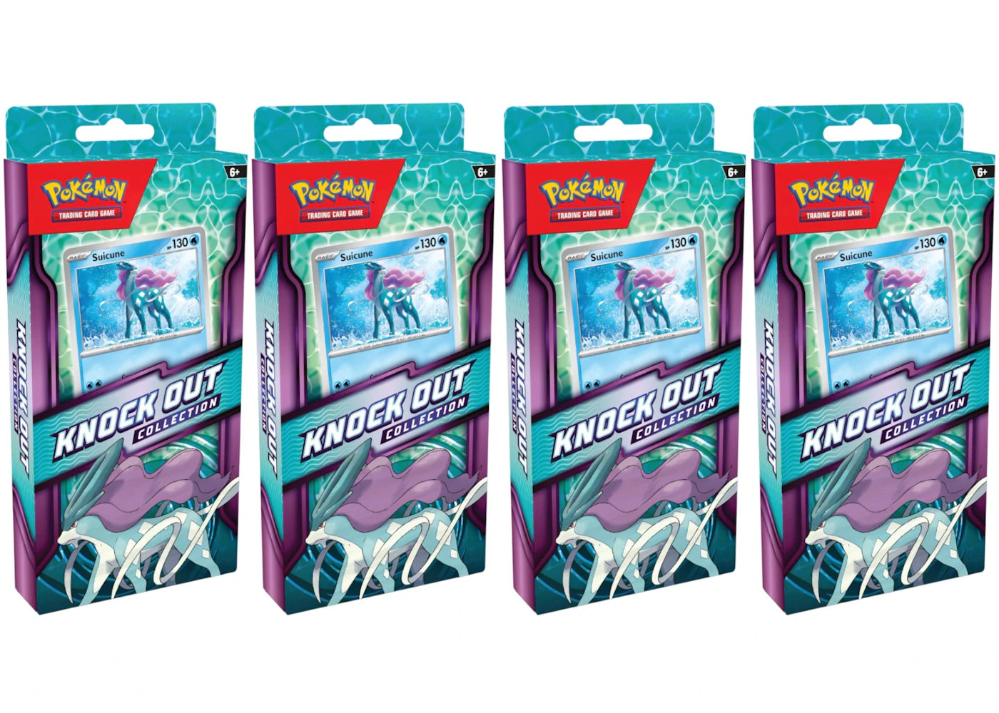 2025 Pokémon Mega Evolution Suicune Knock Out Collection 4x Lot
