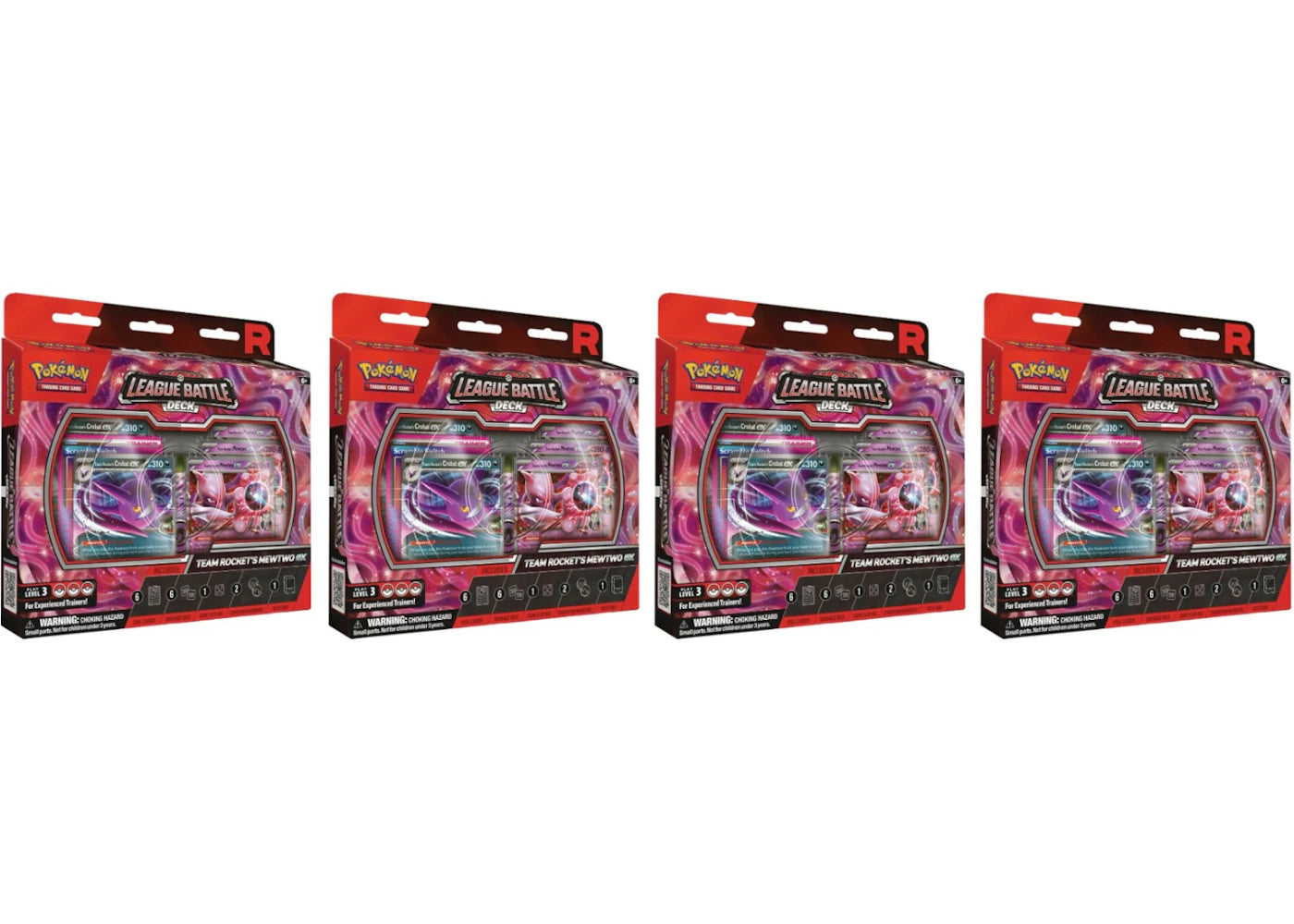 2025 Pokémon Team Rocket Mewtwo ex League Battle Deck Box 4x Lot