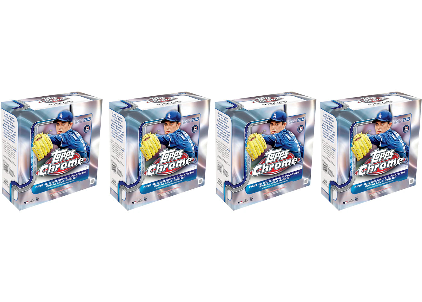 2025 Topps Chrome Baseball Mega Box 4x Lot