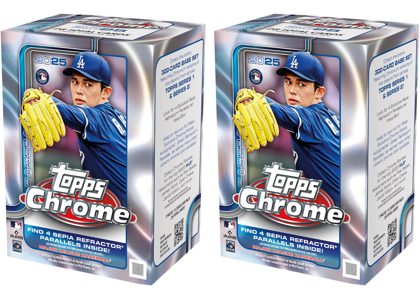 2025 Topps Chrome Baseball Value Box 2x Lot