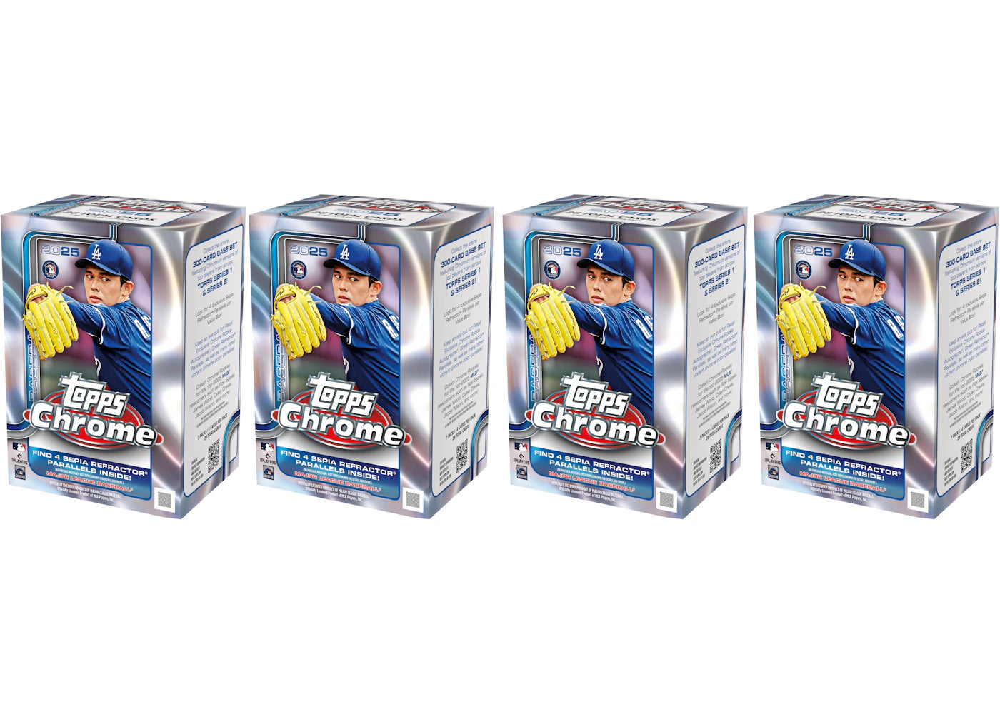 2025 Topps Chrome Baseball Value Box 4x Lot