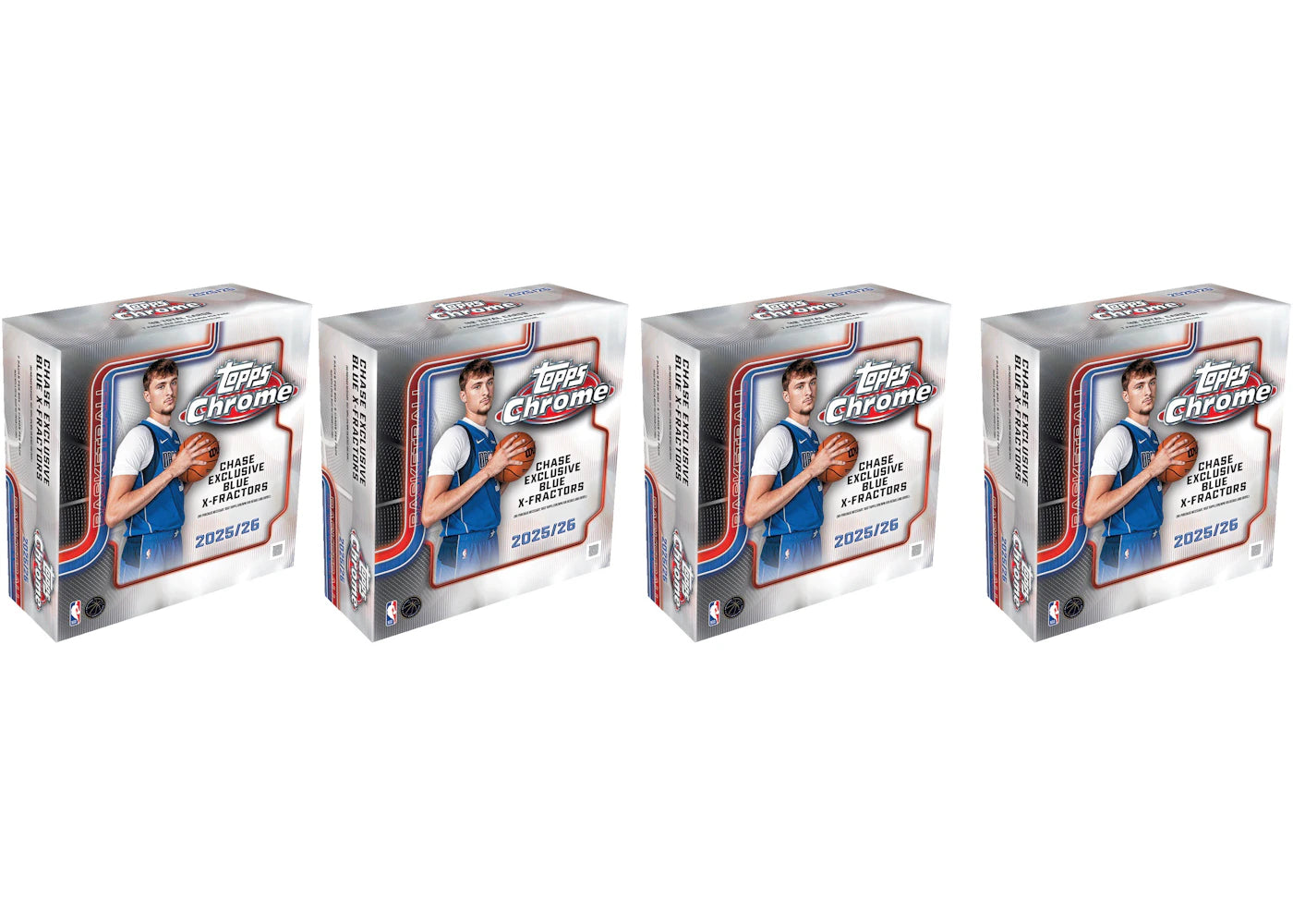 2025-26 Topps Chrome Basketball Mega Box 4x Lot