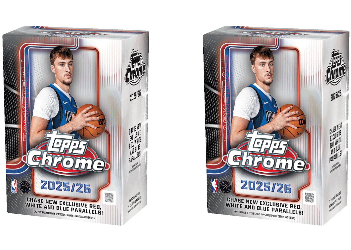 2025-26 Topps Chrome Basketball Value Box 2x Lot