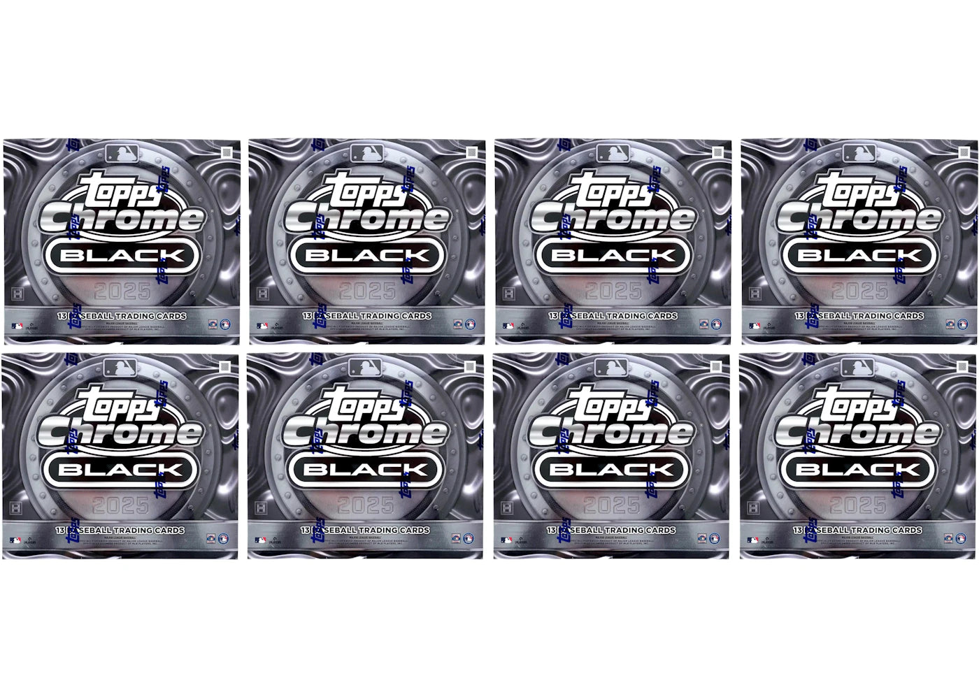 2025 Topps Chrome Black Baseball Hobby Box 8x Lot