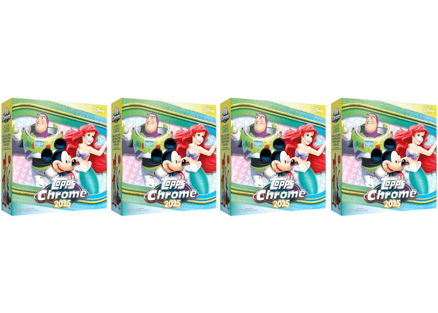2025 Topps Chrome Disney Mega Box 4x Lot