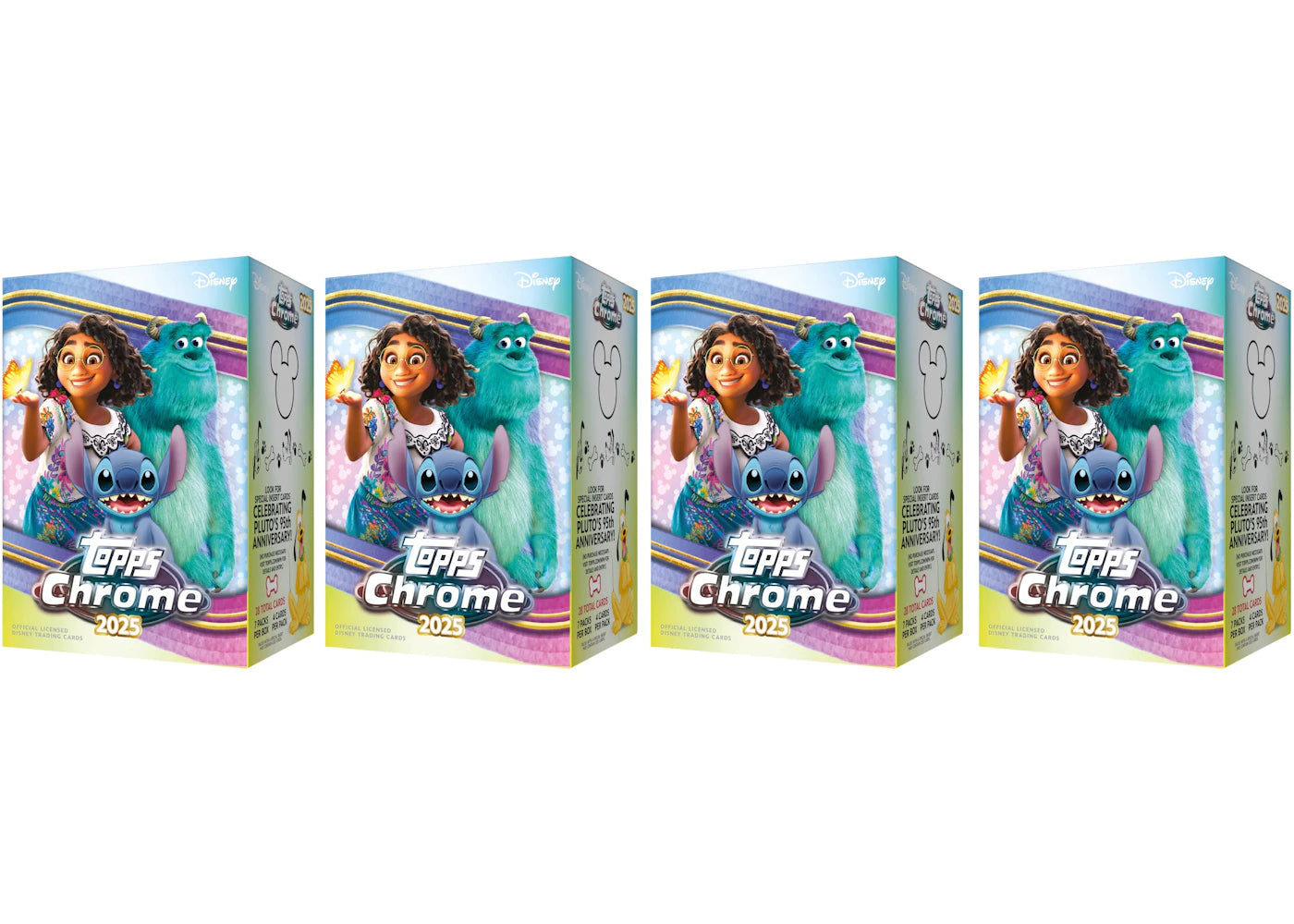 2025 Topps Chrome Disney Value Box 4x Lot