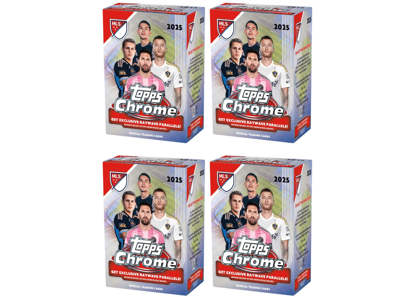 2025 Topps Chrome MLS Blaster Box 4x Lot