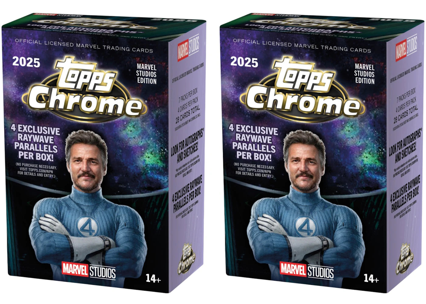 2025 Topps Chrome Marvel Studios Value Box 2x Lot