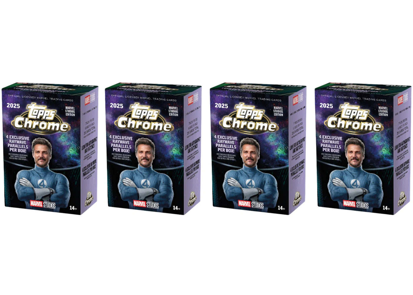 2025 Topps Chrome Marvel Studios Value Box 4x Lot