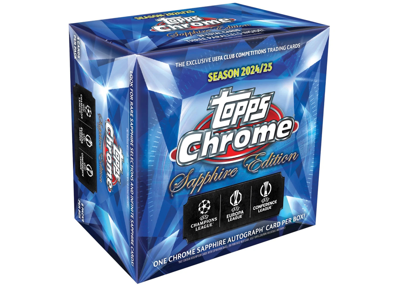 2025 Topps Chrome Sapphire UEFA Club Competitions Box