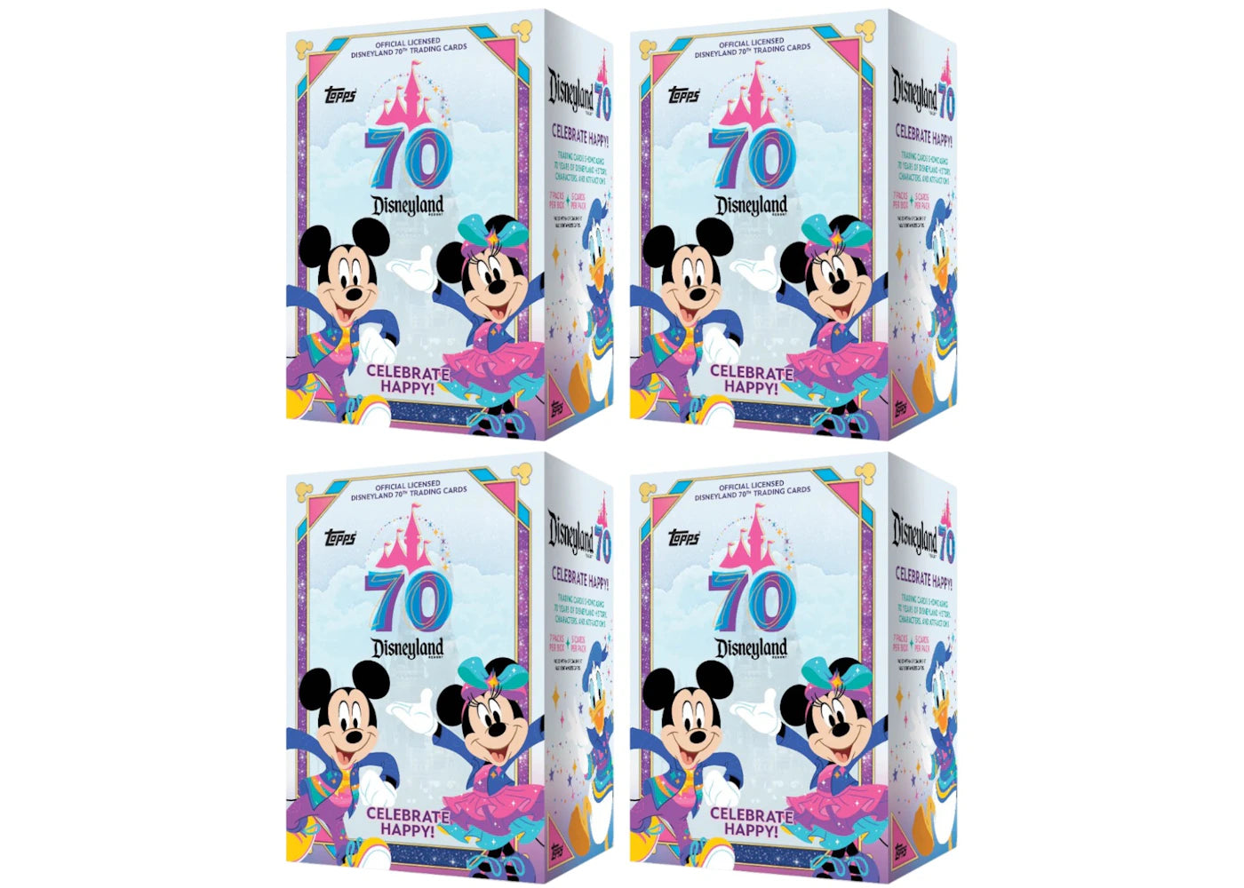 2025 Topps Disneyland 70th Anniversary Value Box 4x Lot