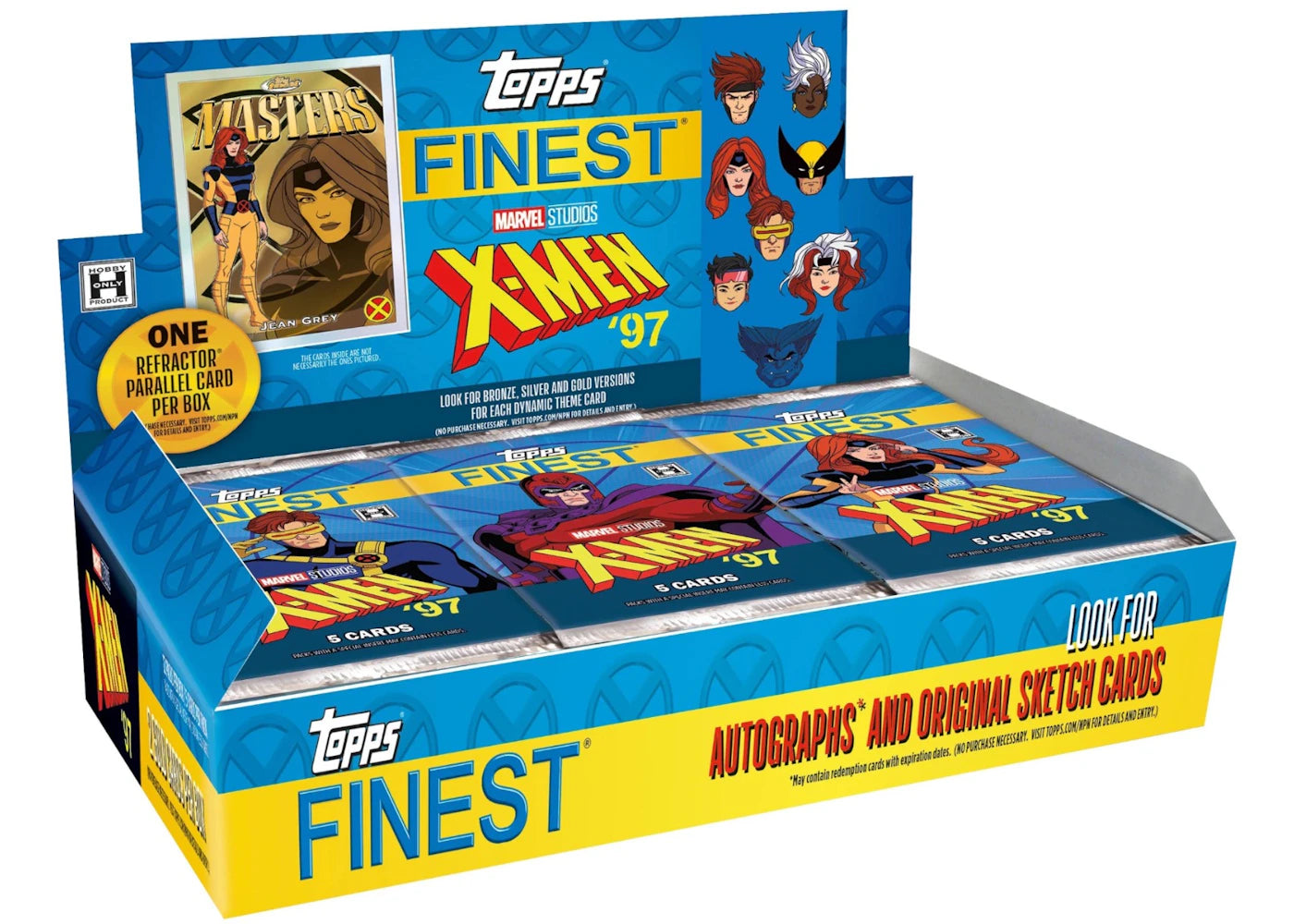 2025 Topps Finest Marvel X-Men '97 Hobby Box