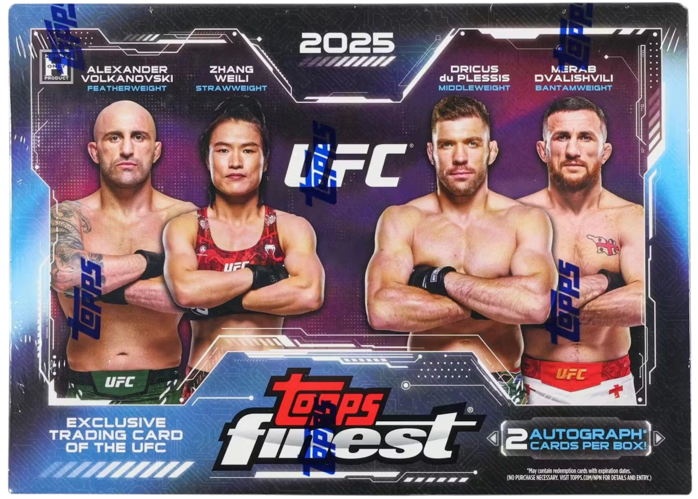 2025 Topps Finest UFC Hobby Box
