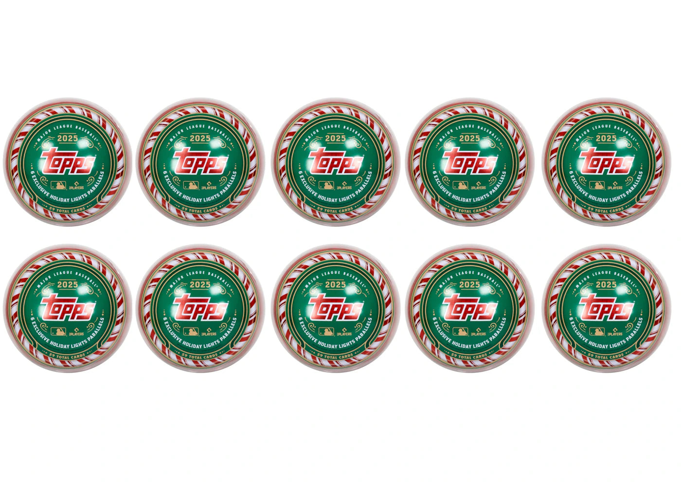 2025 Topps Holiday Baseball Tin 10x Lot