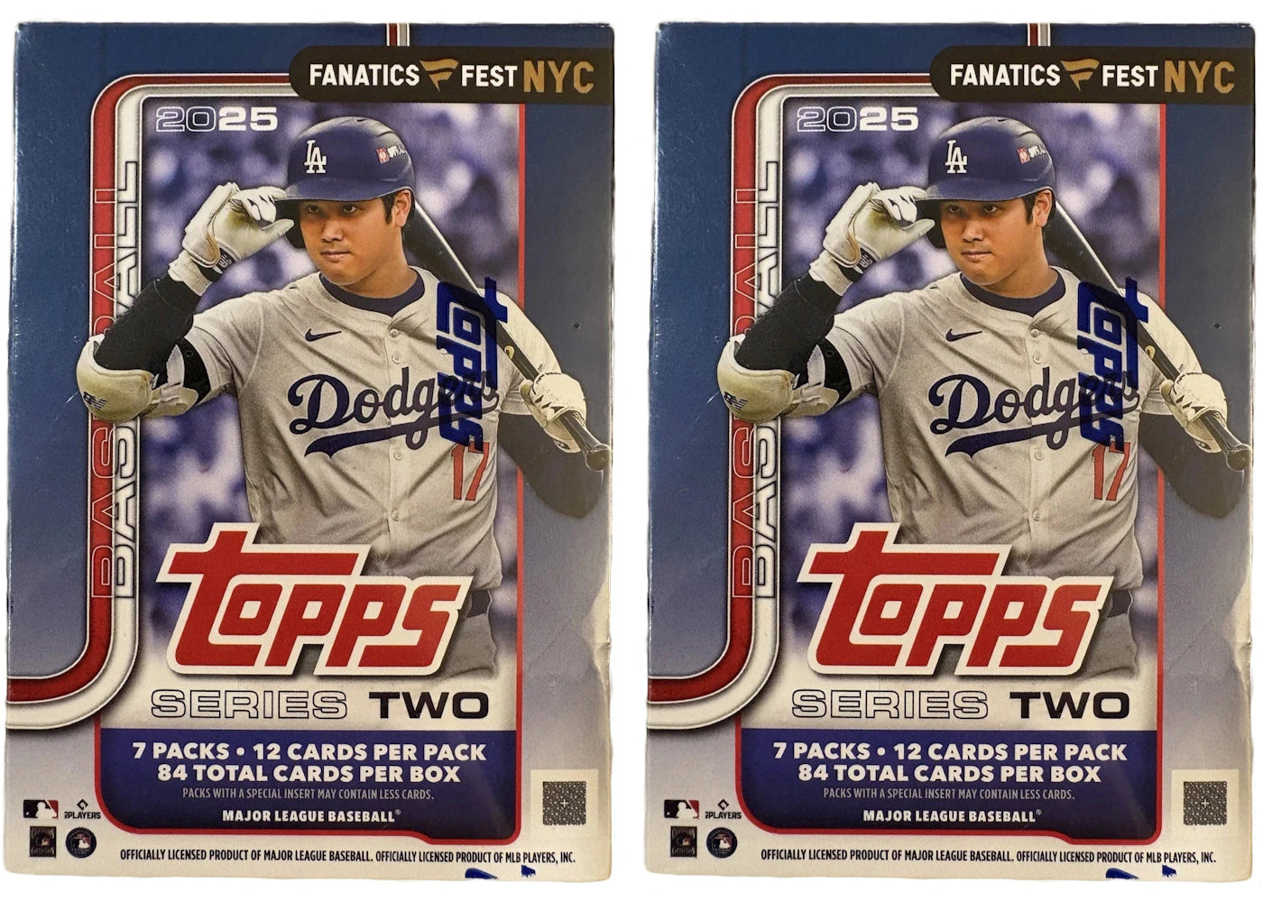 2025 Topps Series 2 Baseball Fanatics Fest NYC Edition Blaster Box 2x Lot