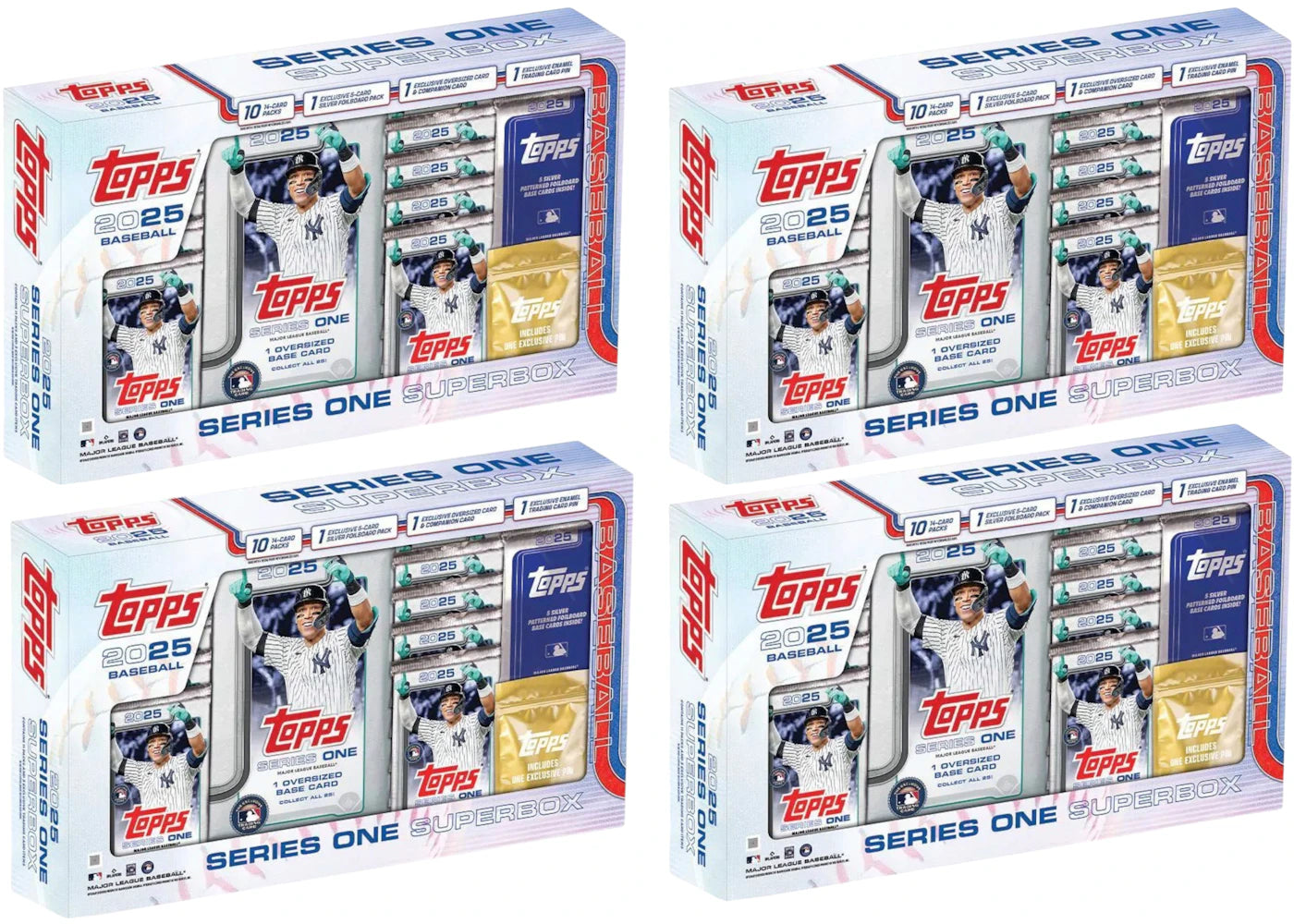 2025 Topps Series One Baseball Super Box 4x Lot