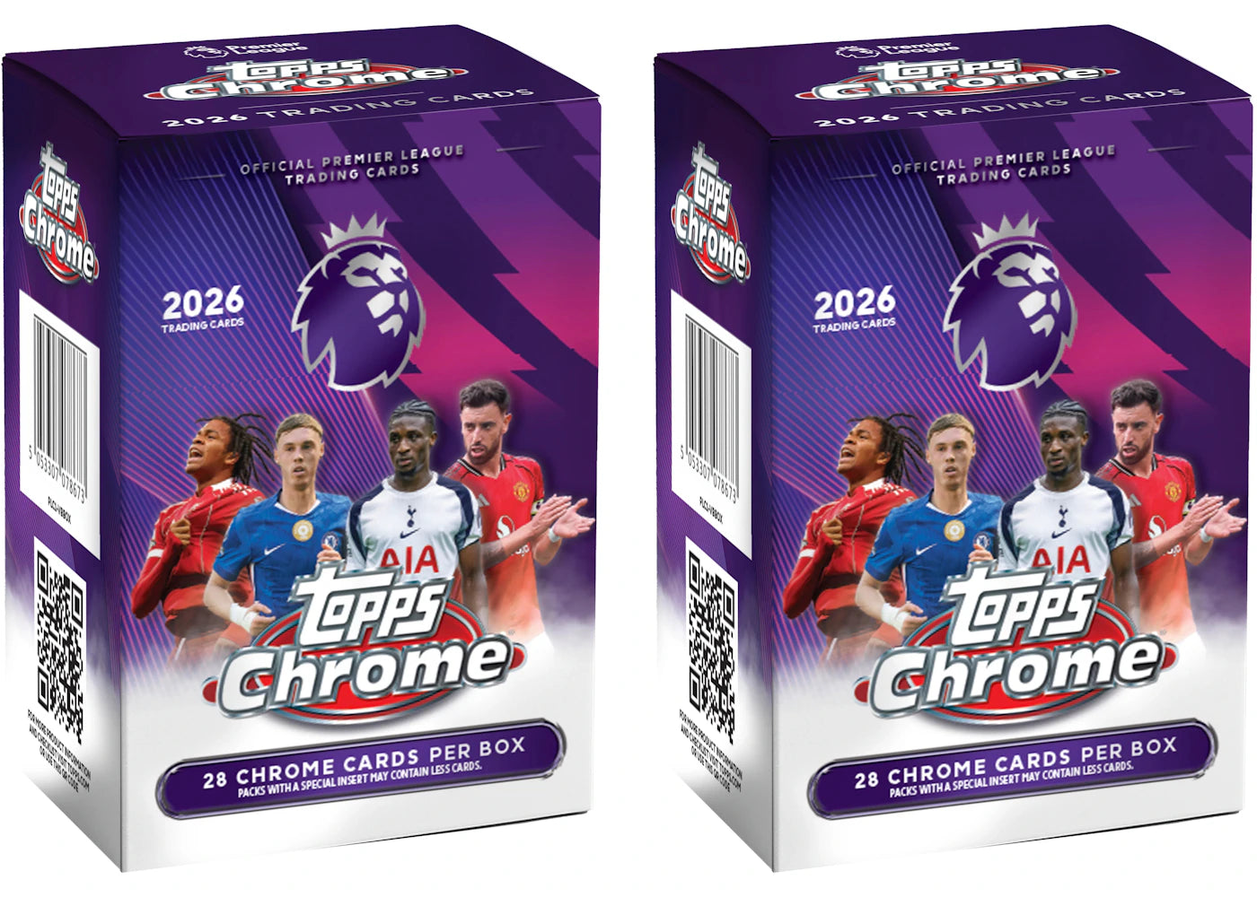 2026 Topps Chrome Premier League Value Box 2x Lot