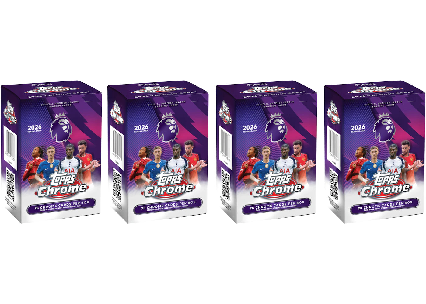 2026 Topps Chrome Premier League Value Box 4x Lot