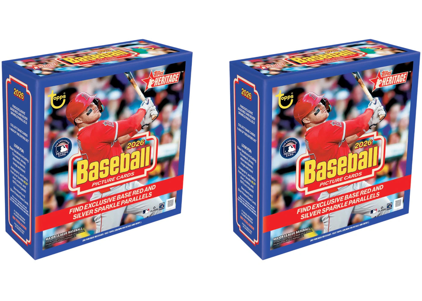 2026 Topps Heritage Baseball Mega Box 2x Lot