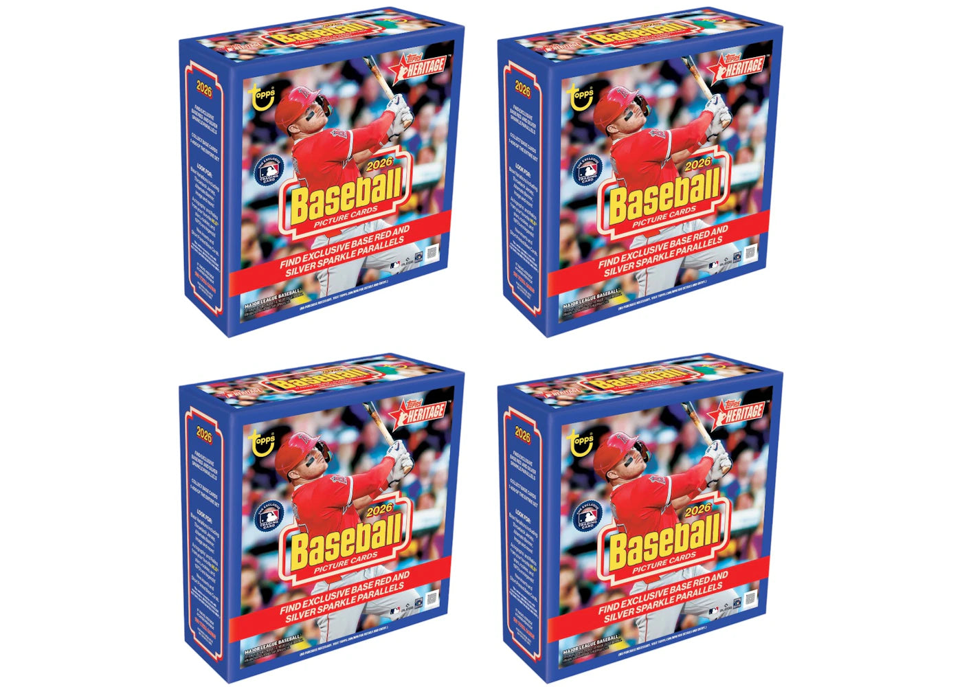 2026 Topps Heritage Baseball Mega Box 4x Lot