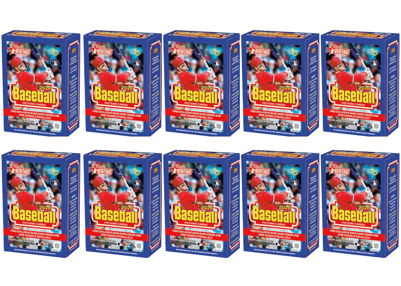 2026 Topps Heritage Baseball Value Box 10x Lot