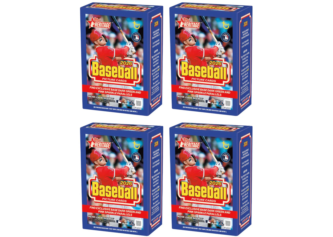 2026 Topps Heritage Baseball Value Box 4x Lot