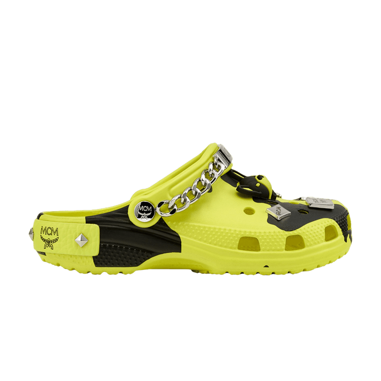 Crocs Classic Clog MCM Camoflauge Print Neon Yellow