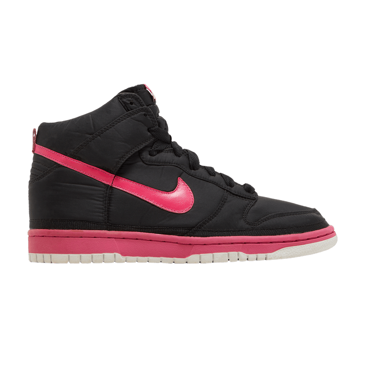 Nike Dunk High Nylon Premium Black Vivid Pink