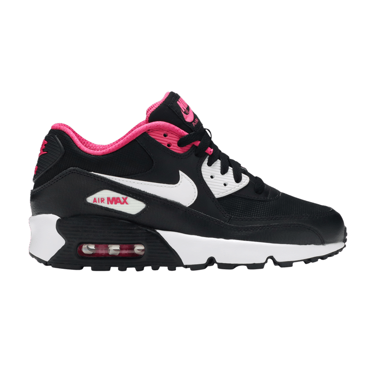 Nike Air Max 90 Mesh Black White Pink (GS)