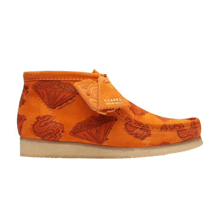 Clarks Originals Wallabee Boot Billionaire Boys Club Diamonds & Dollars Orange