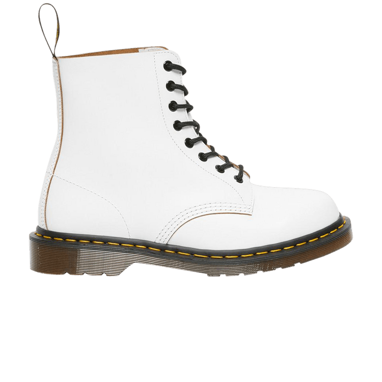 Dr. Martens 1460 Vintage Lace Up Boots White Quilon