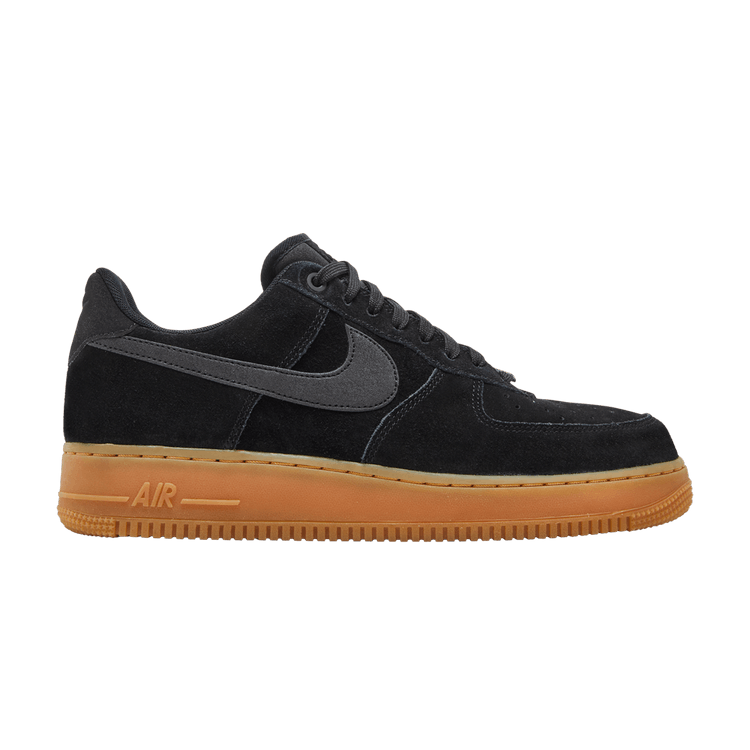 Nike Air Force 1 Low '07 Black Suede Gum