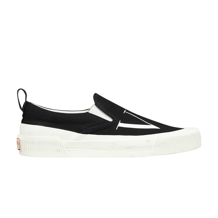 Valentino Vltn Slip On Black White