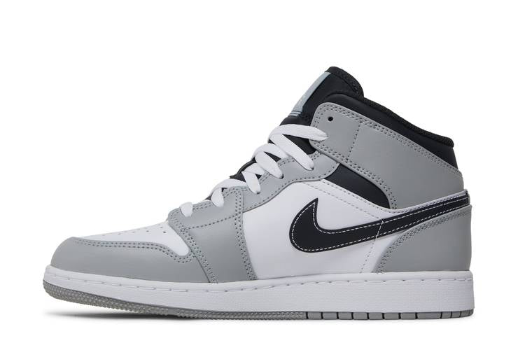 Jordan 1 Mid Light Smoke Grey (GS)