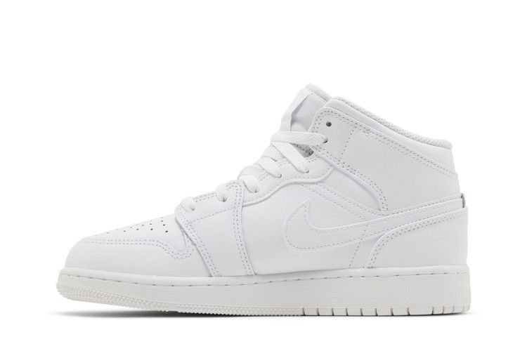 Jordan 1 Mid Triple White (2023) (GS)