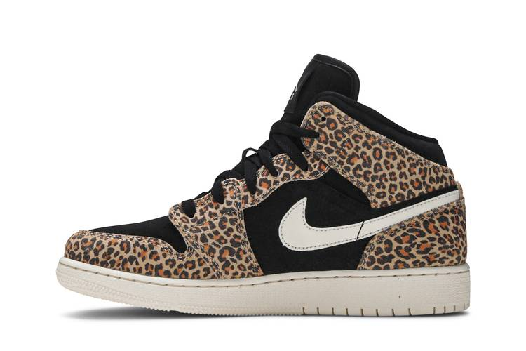 Jordan 1 Mid SE Leopard (GS)