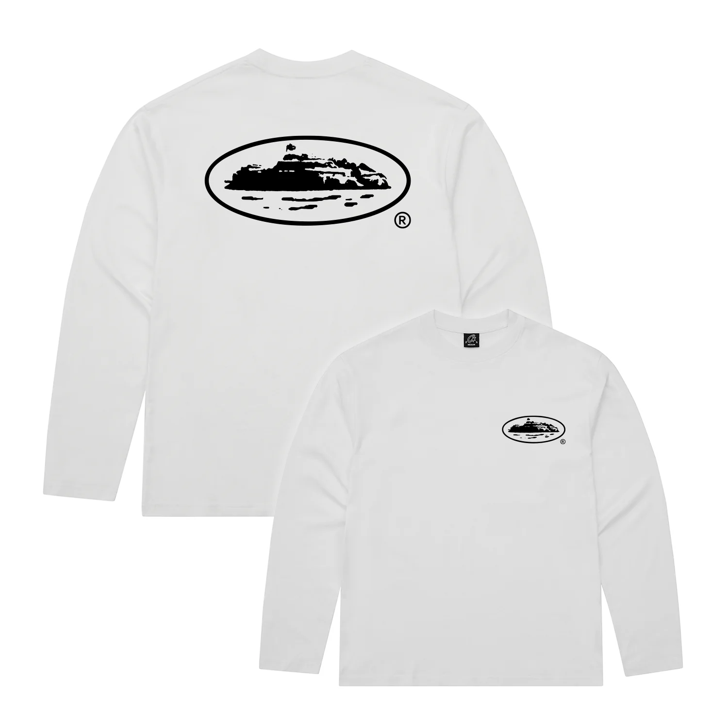 Corteiz OG Island Longsleeve Tee White