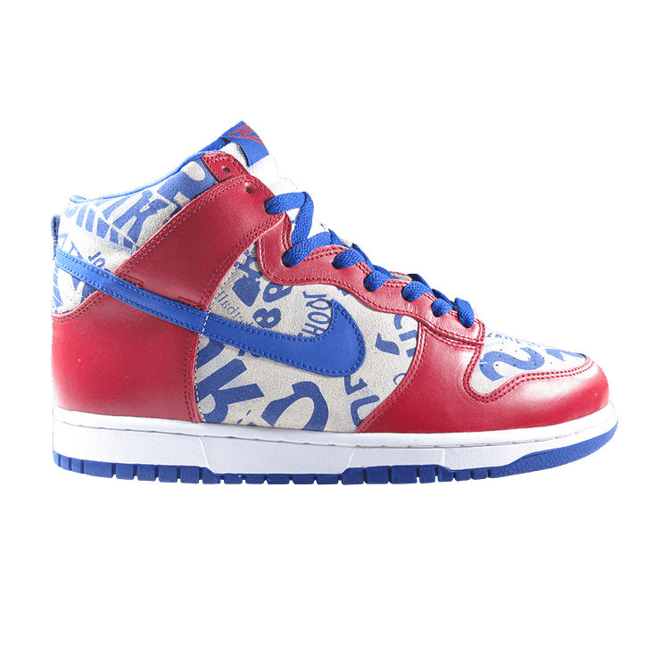 Nike Dunk High LTD Newspaper Pack Red White Blue