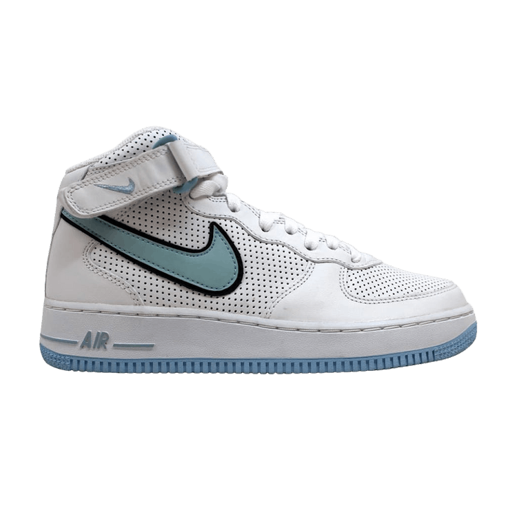 Nike Air Force 1 Mid White/Ice Blue-Black (Women's)