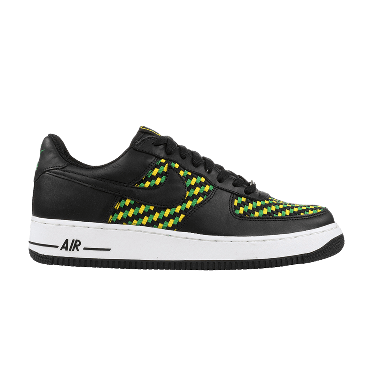 Nike Air Force 1 Low Premium Woven Black Green Yellow