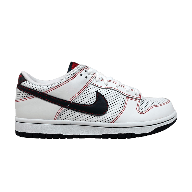 Nike Dunk Low White Obsidian Sport Red (Women's)