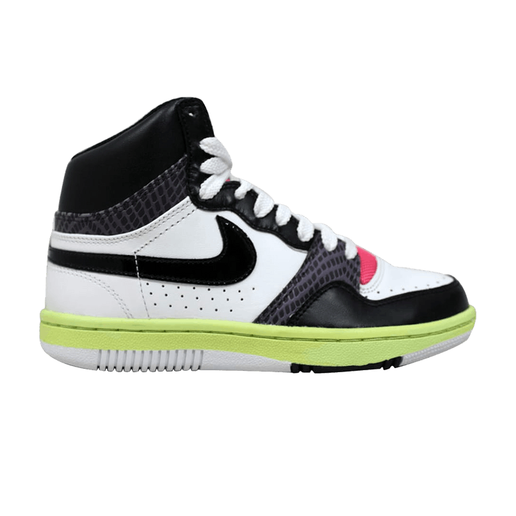 Nike Court Force Hi White/Black-Lime-Laser Pink
