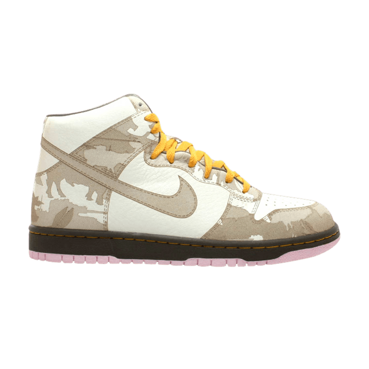 Nike Dunk High 1 Piece White Khaki Pink Ice