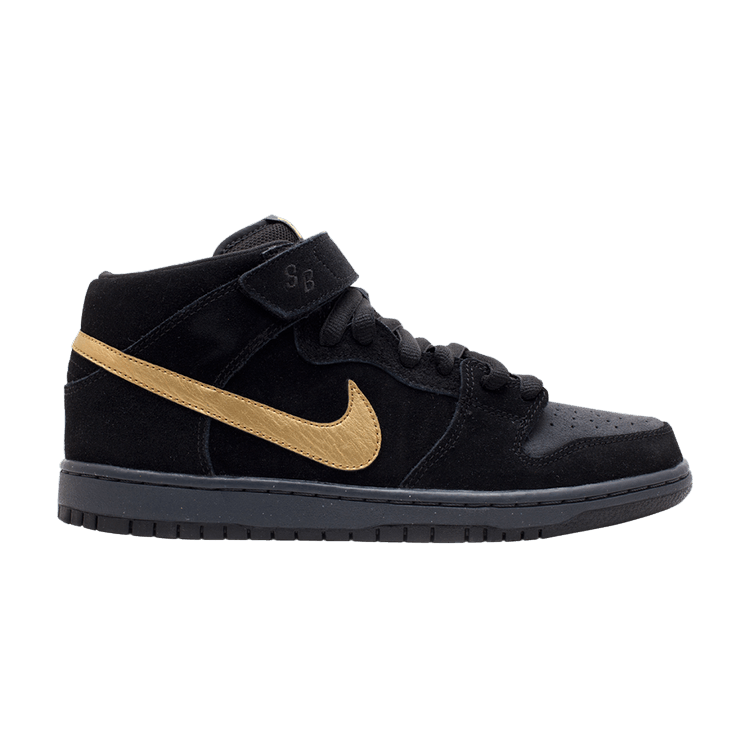 Nike SB Dunk Mid Obsidian Metallic Gold