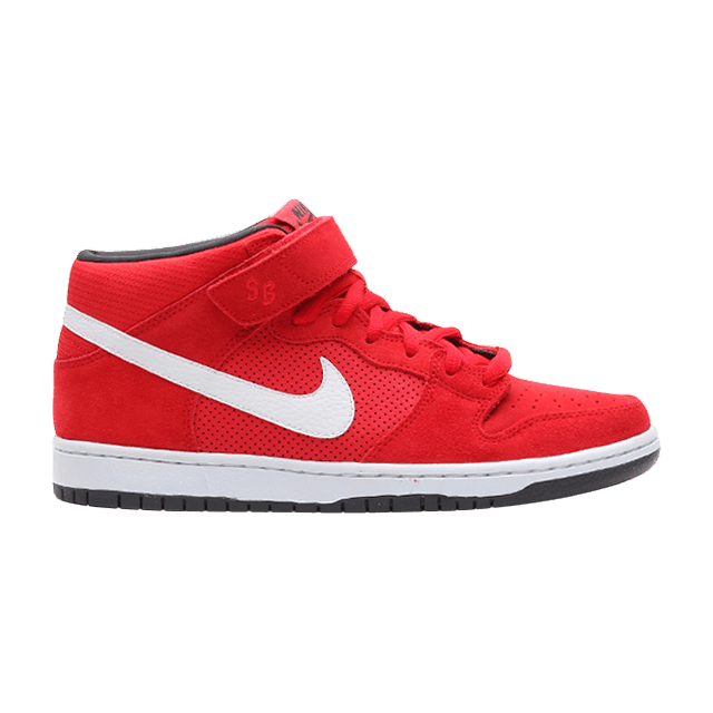 Nike SB Dunk Mid Hyper Red White