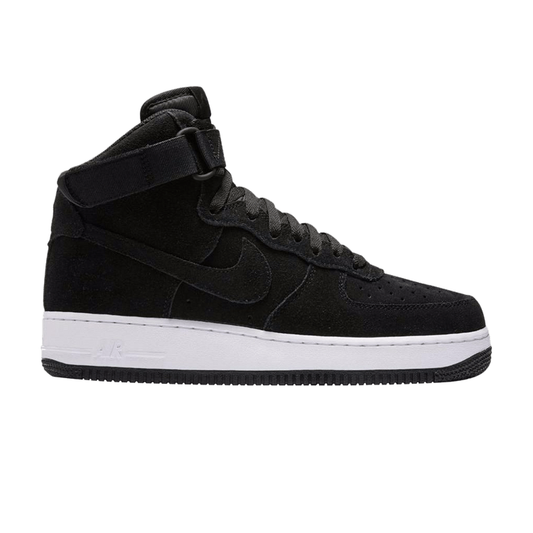 Nike Air Force 1 High '07 Triple Black Suede White