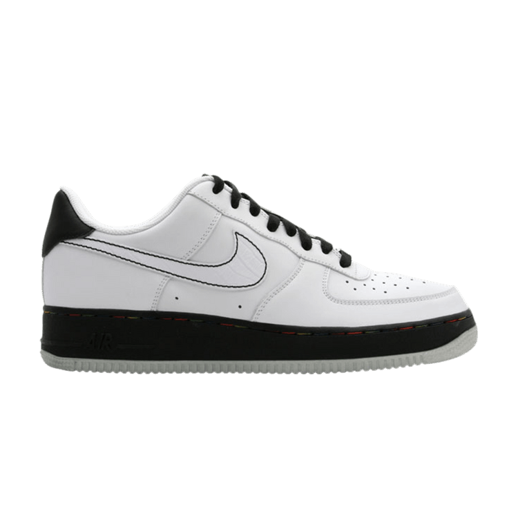 Nike Air Force 1 Low '07 White Black Metallic Silver