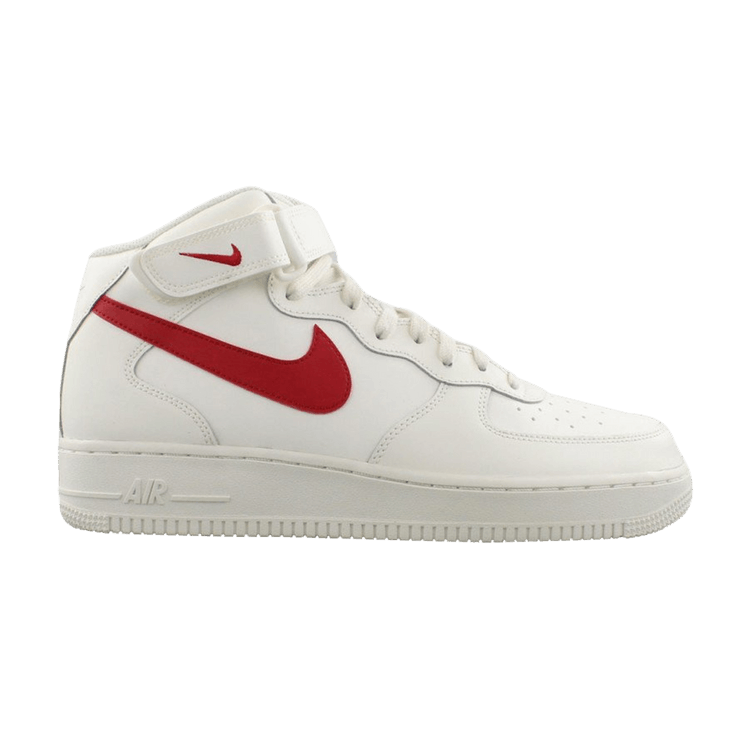 Nike Air Force 1 Mid Sail University Red