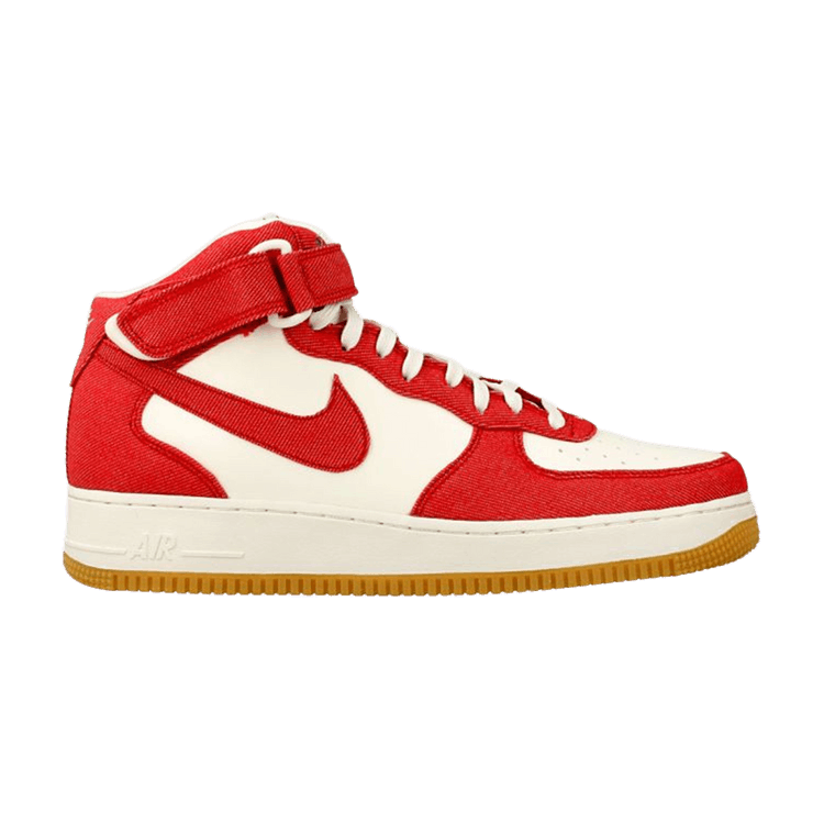 Nike Air Force 1 Mid Red Denim