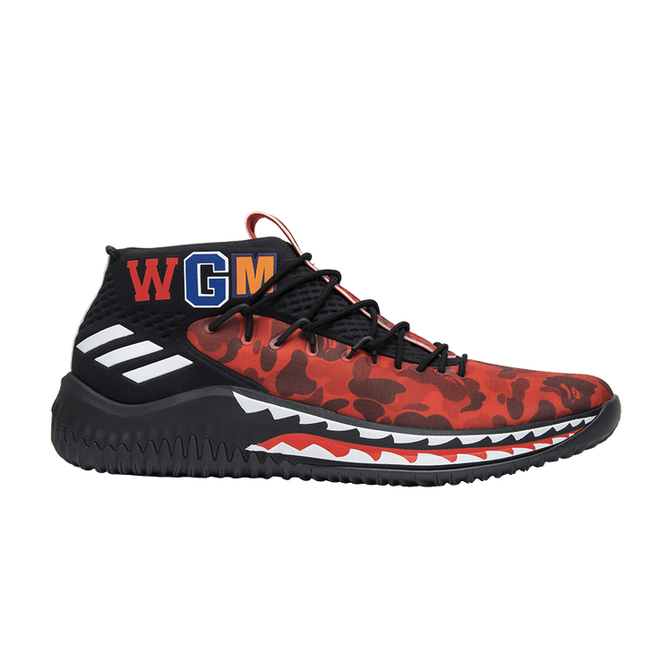 adidas Dame 4 A Bathing Ape Red